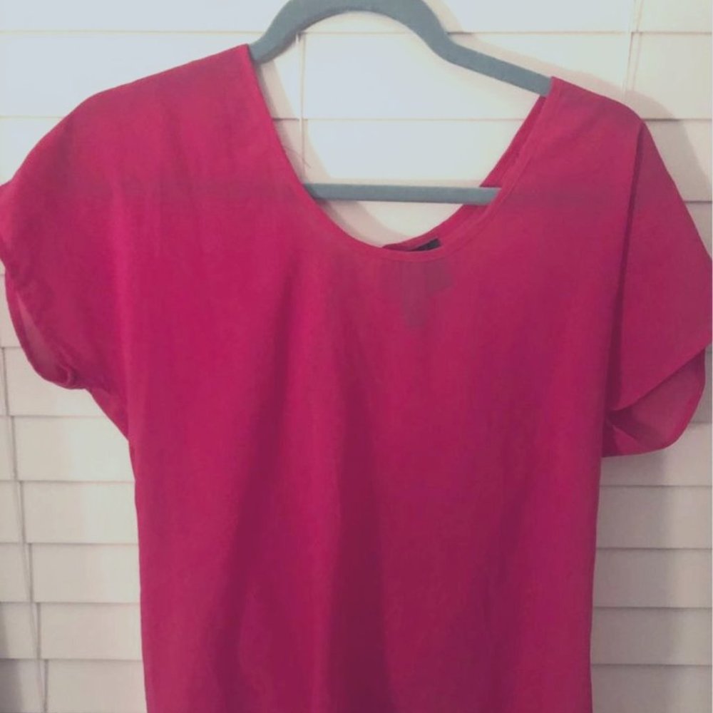 Fun and Flirty Hot Pink Shirt